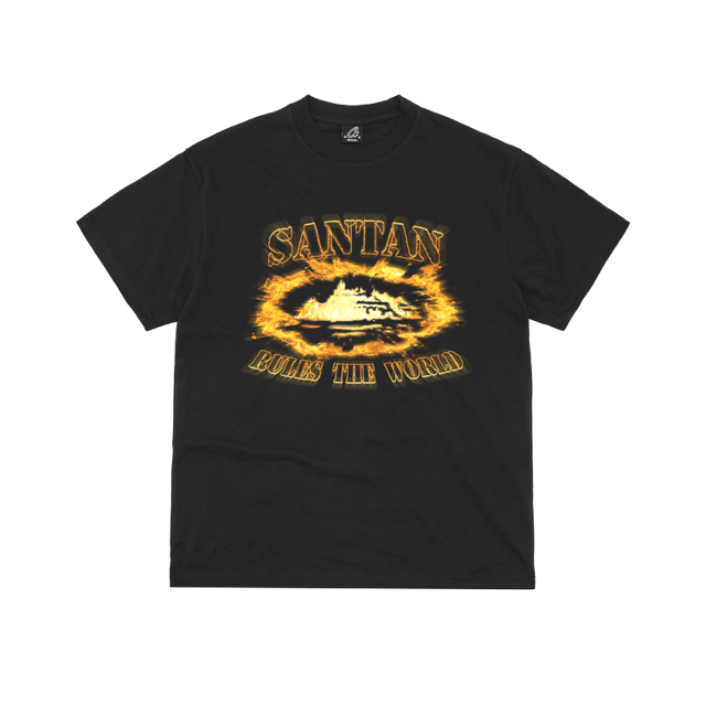 Santan Rules The World Alcatraz Tee (Black/Orange)