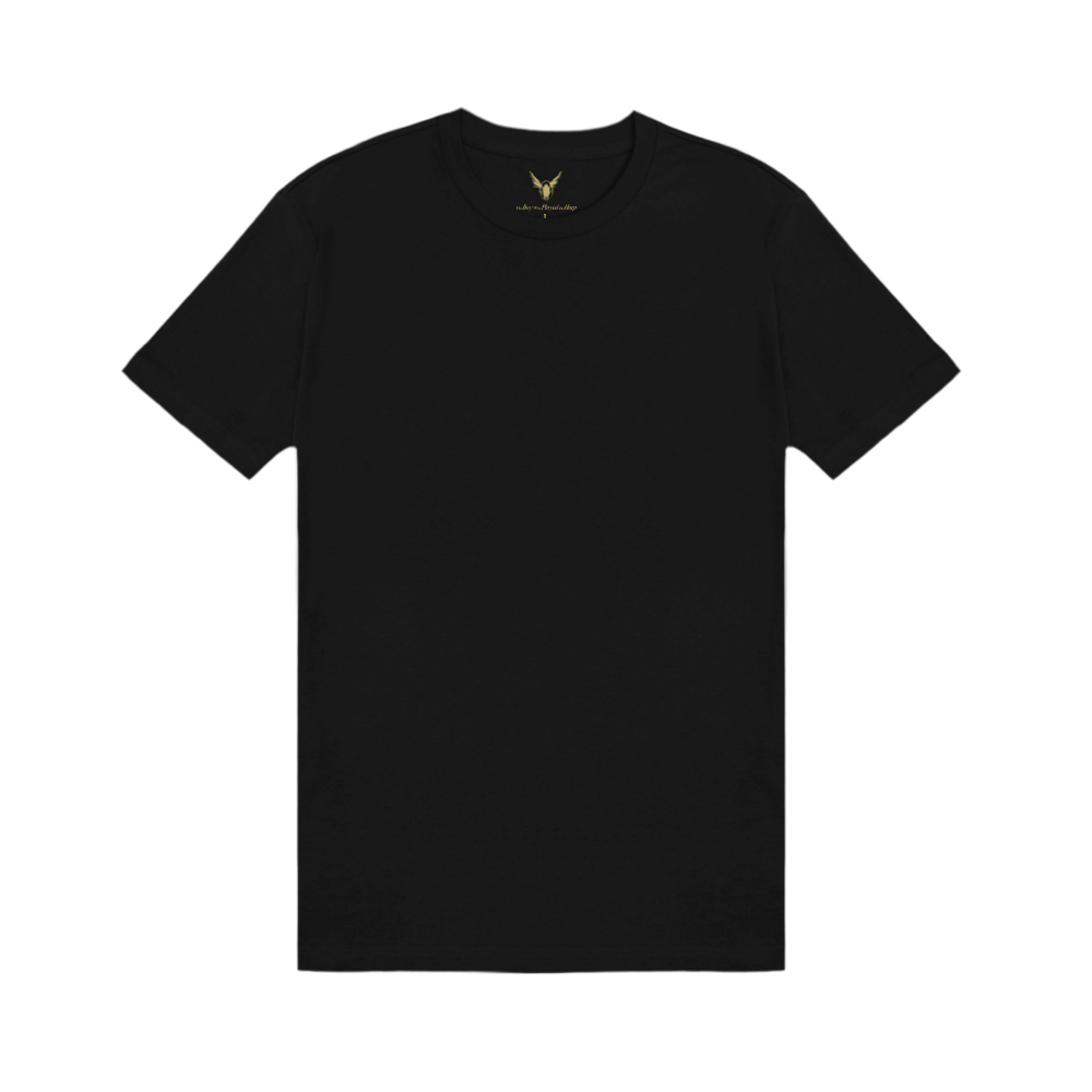 Psycho 3M Blue Flame Black Tee Front