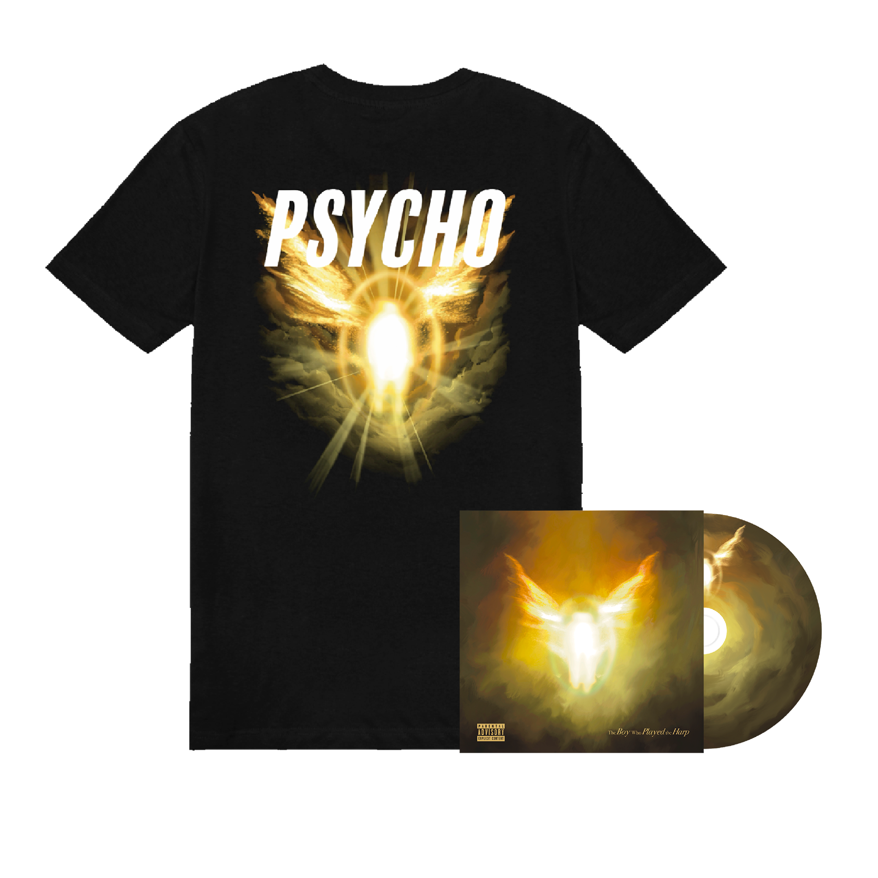 The Boy Who Played the Harp CD + Sacred Psycho Tee