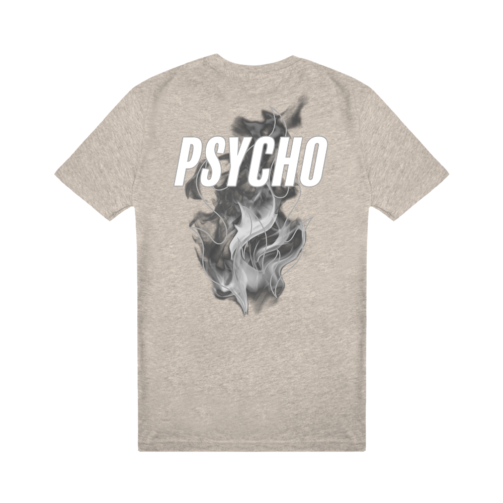 Psycho 3M Flame Grey Tee Back