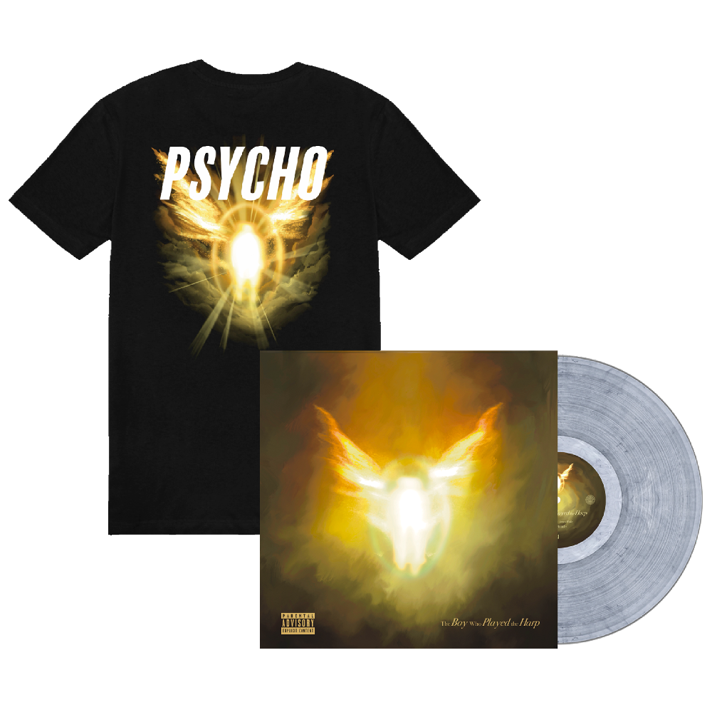 The Boy Who Played the Harp Exclusive Silver Marbled 2LP Vinyl + Sacred Psycho Tee